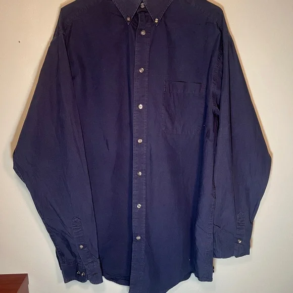Men's Navy Blue Shirt - Picture 7 of 7